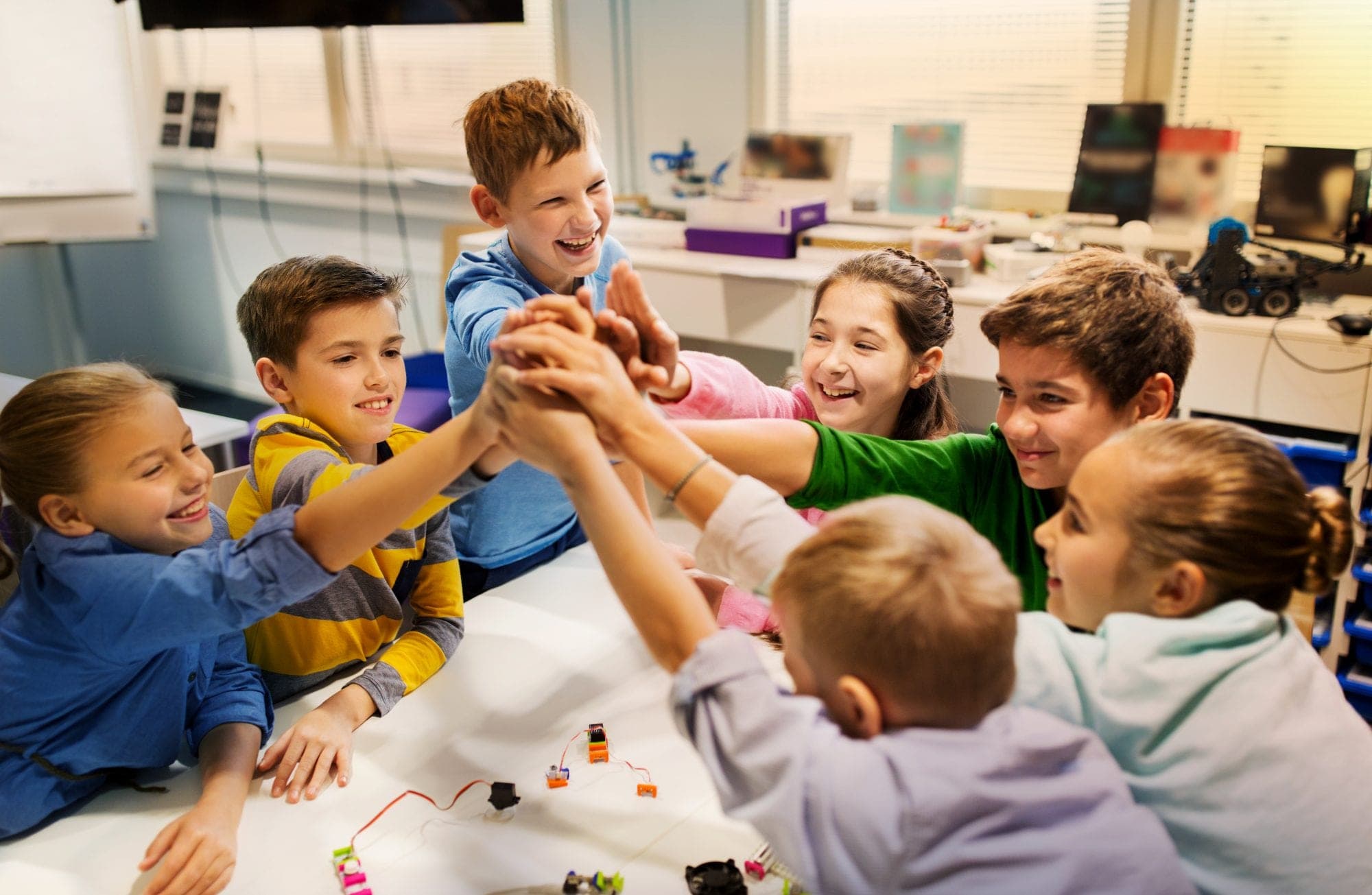 Children taking part in a group activity